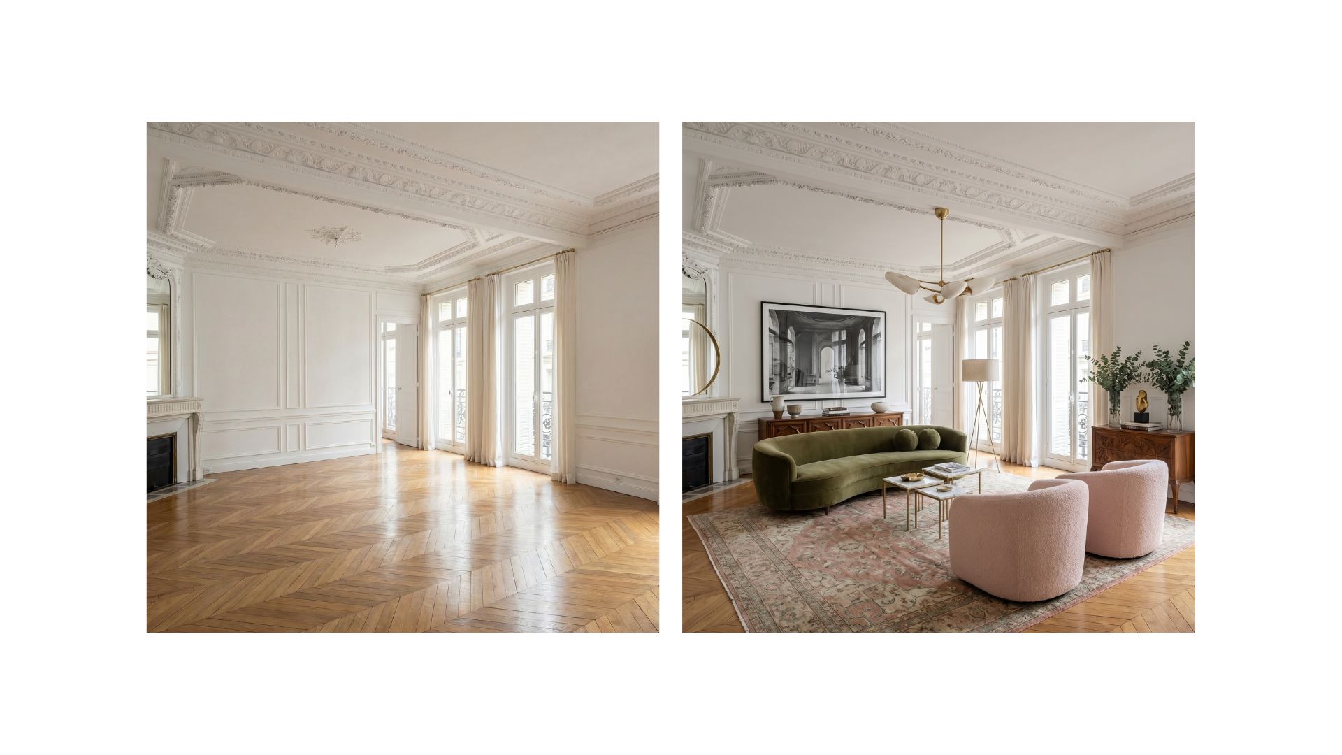 Home Staging — Salon haussmannien
